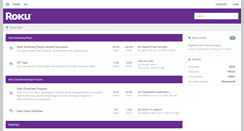 Desktop Screenshot of forums.roku.com